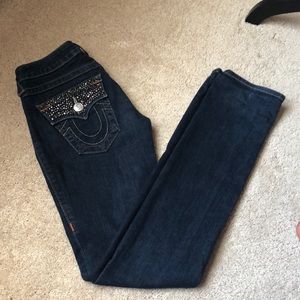 Rhinestone True religion jeans